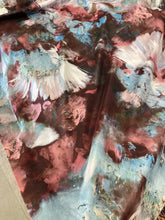 Load image into Gallery viewer, Seta twill colori azzurro marrone: 49€/mt