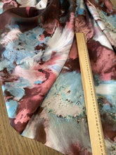 Load image into Gallery viewer, Seta twill colori azzurro marrone: 49€/mt