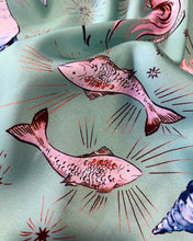 Carica l'immagine nel visualizzatore di Gallery, Twill color Tiffany con costellazioni: 16€/m