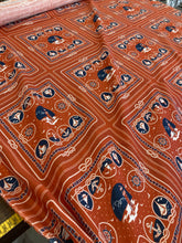 Load image into Gallery viewer, Lino stampa stile marinai terracotta : 32€/m