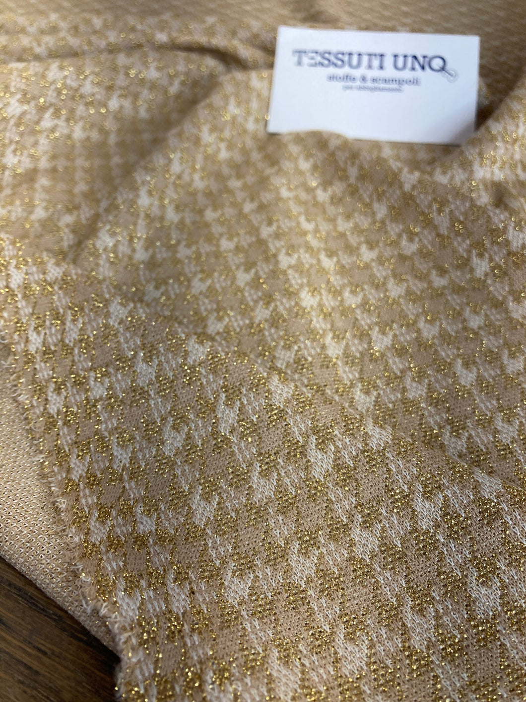 Viscosa maglia lurex oro bianco : 24€/m